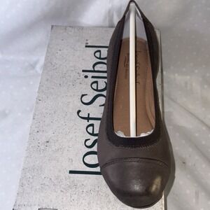 Josef Seibel Pippa 43 Ballet‎ Flats Shoes Womens Size EU 36 Brown Studs